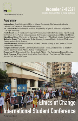 Ethics of Change International Student Conference @ Zoom.