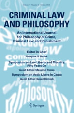 « Why Tolerate Conscience? » Criminal Law and Philosophy