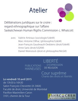 Affiche Délibérations juridiques final