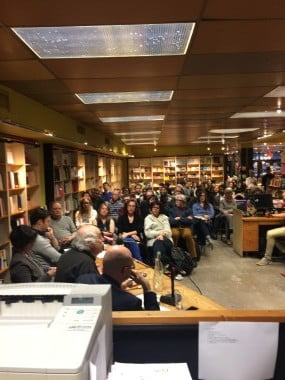 120 personnes sont venues écouter nos invités à la Librairie Olivieri