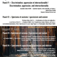 Spécisme et autres discriminations / Speciesism and other discriminations /home/lecreumo/public html/wp content/uploads/2019/11/affiche copie 3