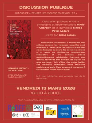Public discussion on "Penser les violences sexuelles" (La Découverte, 2025) @ Librairie n'était-ce pas l'été