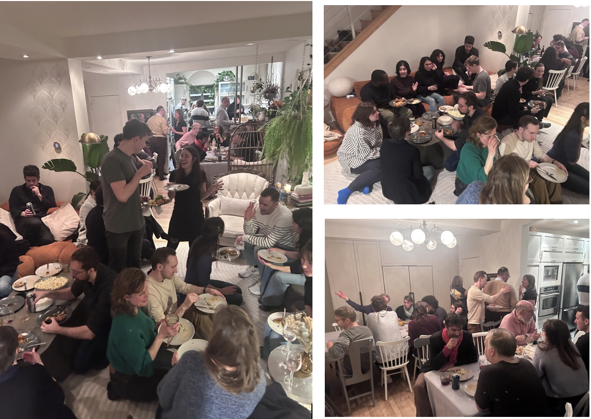 Nearly sixty members of the CRÉ responded to the invitation from Ryoa, Kristin, Éliot, and Valéry and gathered at Valéry and Arash’s place—to talk about ethics… and a bit of everything else.